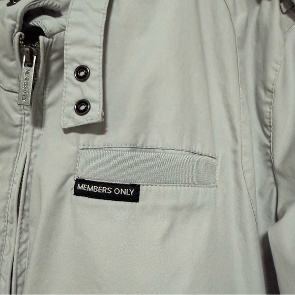 Members Only Bomber Jacket Men’s XL Gray - Picture 6 of 8